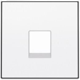 8517 BL Накладка для телекоммуникационных розеток типа 8117... и/или 8118... белый , ABB