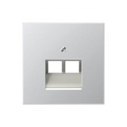 A569-2NINFWW Крышка для 2-х модульных разъемов, бел Jung A серия