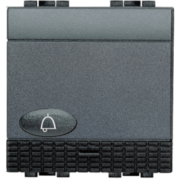 L4042M2N LivingLight Кнопка (NO) с символом "Звонок", 2 модуля Bticino