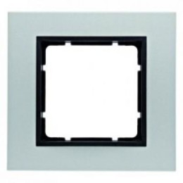 10116904 Рамка B.7 Алюминий, антрацит 1-постовая Berker