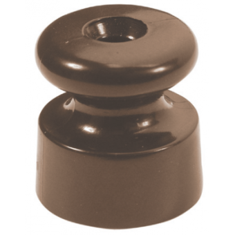 30913030 Изолятор 19x20 mm, коричневый, пластик (упак. 25шт) Fontini