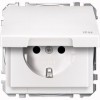 MTN2414-4019 Механизм розетки SCHUKO с крышкой, белый Merten