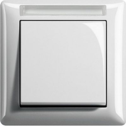 109103 Рамка с полем для надписи Standard 55 Белый глянцевый, с полем для надписи 1-постовая Gira