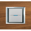 HA4802LTK Рамка Axolute Квадрат Тиковое дерево 2-модульная Bticino
