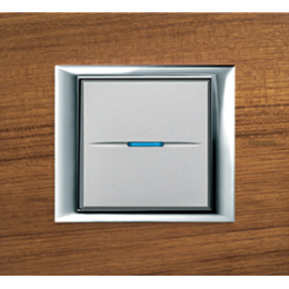 HA4802LTK Рамка Axolute Квадрат Тиковое дерево 2-модульная Bticino