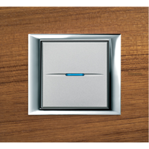 HA4802LTK Рамка Axolute Квадрат Тиковое дерево 2-модульная Bticino