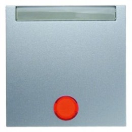 16281404 Клавиша в комплекте с 5 линзами и полем для надписи цвет: алюминий, матовый B.1/B.7 Glas Berker