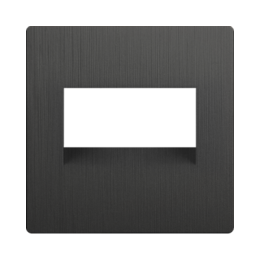 WL04-RJ45+RJ45-CP Накладка для двойной розетки Еthernet RJ-45 (графит рифленый) Antik Werkel a046603