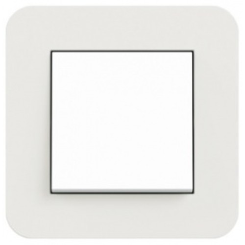 0211421	 Рамка с антрацитовой подложкой E3 Светло-серый / Антрацит 1-постовая Gira