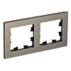 ATN312202 Рамка двойная Schneider Electric Atlasdesign Nature, латунь металл