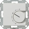 039727 Терморегулятор с переключающим контактом на 24V/10 (4)A белый матовый Белый Gira