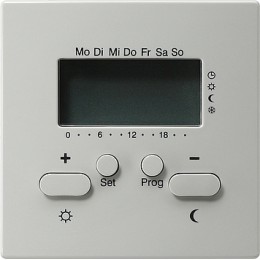 118642 Радиотермостат с таймером Серый Gira S-color