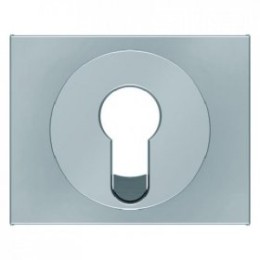 15057004 Центральная панель для замочных выключателей/кнопок цвет: стальной, лак K.5 Berker