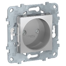 NU503330 Розетка без заземления, со шторками, винт. зажим, 16 А, Алюминий Schneider Electric NU503330 Розетка без заземления, со шторками, винт. зажим, 16 А, Алюминий Schneider Electric