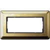 1002671 Рамка без перегородки Classix Art Латунь 2-постовая Gira
