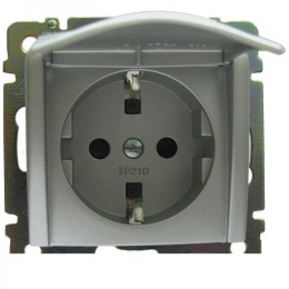 770122 Valena Розетка 1-ая с/з с крышкой Legrand