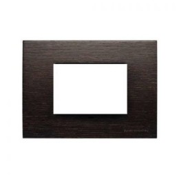 N2473 WG Рамка итальянского стандарта Zenit Натуральное венге 3 модуля ABB