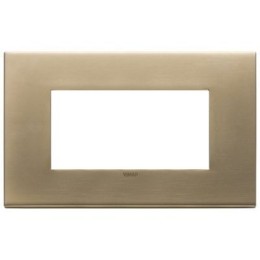 22654.85 Рамка Eikon EXE Античное золото 4-модульная Vimar