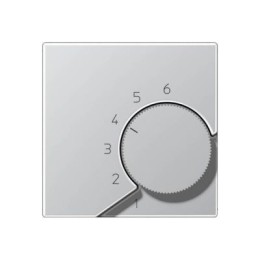 ALTR236PL LS 990 Алюминий Накладка термостата комнатного(мех TR236U,TR246U)  Jung LS серия