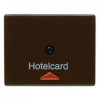 16410001 Hакладка карточного выключателя для гостиниц с оттиском и красной линзой цвет: коричневый, с блеском Arsys Berker