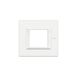 HA4802VSA Рамка Axolute Квадрат Матовое стекло 2-модульная Bticino