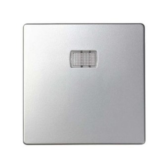 82013-33 Клавиша для кнопочного выключателя с подсветкой под пиктограммы, S82, S82N, алюминий Simon