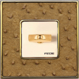 FD01321GOB Рамка Vintage Tapestry Золото 1-постовая Fede