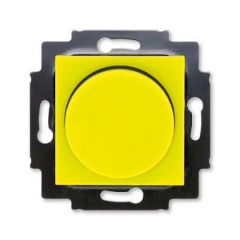 Светорегулятор ABB Levit поворотно-нажимной 60-600 Вт R жёлтый / дымчатый чёрный 3294H-A02247 64W 2CHH942247A6064