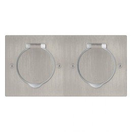 089702 Legrand Встраиваемый блок IP44 нерж. 2х2м