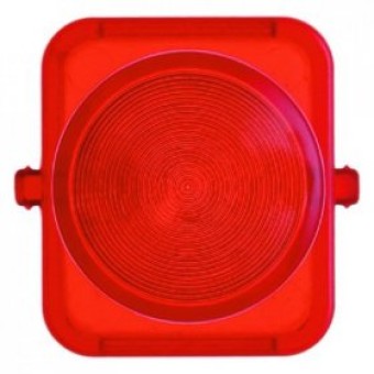 1222 Крышка для нажимных кнопок и светового сигнала Е10 поверхность: красная, прозрачная серия 1930, Glasserie, Palazzo Berker