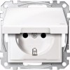 MTN2314-0319 Механизм розетки с крышкой заземл.контактом , со шторками IP 44 Merten