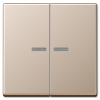 A595KO5CH Двойная клавиша на выключатель, с окошком, Champagner Jung A серия