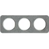 10132379 Рамка R.1 Бетон, белый 3-постовая Berker
