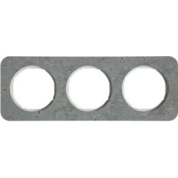 10132379 Рамка R.1 Бетон, белый 3-постовая Berker