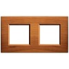 LNA4802M2LCA Рамка LivingLight Квадрат Американская вишня 2+2 модуля Bticino