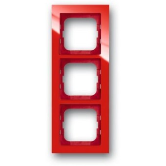 1723-287 Рамка Axcent Красный 3-постовая ABB