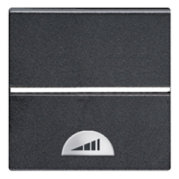 N2260 AN Механизм электронного клавишного светорегулятора 40-450 Вт, 2-модульный, серия Zenit, цвет антрацит, ABB