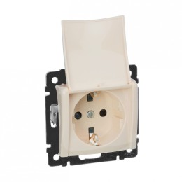 774322 Valena Розетка 1-ая с/з с крышкой Legrand