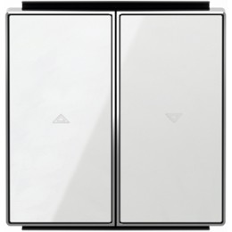 8544 CB Клавиша для механизма выключателя жалюзи 8144 и 8144.1, серия SKY, цвет стекло белое, ABB