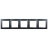 1500650-038 Рамка универсальная, 5 постов, графит Simon 15