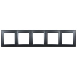 1500650-038 Рамка универсальная, 5 постов, графит Simon 15