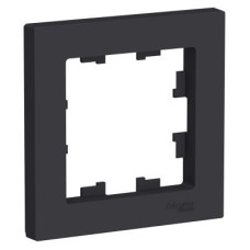 ATN001001 Рамка Atlasdesign Карбон 1-постовая Schneider Electric ATN001001 Рамка Atlasdesign Карбон 1-постовая Schneider Electric