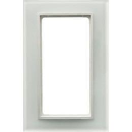 13096909 Рамка с большим вырезом B.7 Полярная белизна, стекло 2-постовая Berker