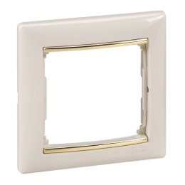 774151 Рамка Valena Слоновая кость / Золото 1-постовая Legrand