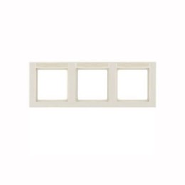 10236092 Рамка с полем для надписей Q.3 Белый с эффектом бархата 3-постовая Berker