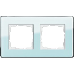 0212518 Рамка Esprit Glass C Салатовое стекло 2-постовая Gira