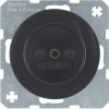 6167032045 Штепсельная розетка без защитного контакта, черная, с блеском R.1/R.3 Berker