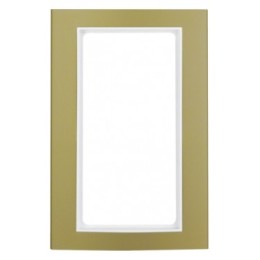 13093046 Рамка с большим вырезом B.3 Золото / Полярная белизна 2-постовая Berker