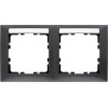 10229969 Рамка с полем для надписей S.1 Антрацит матовый 2-постовая Berker