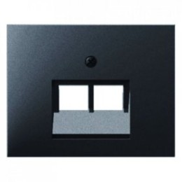 14097006 Центральная панель для UAE/E-DAT Design/Telekom розетка ISDN цвет: антрацит, матовый K.1 Berker